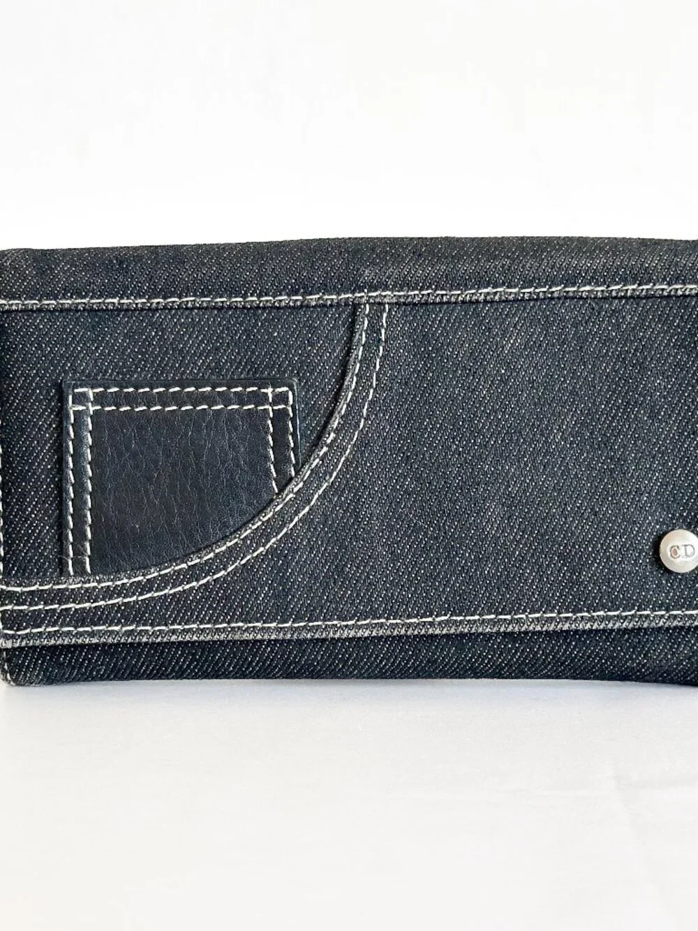 Christian Dior Denim Long Wallet